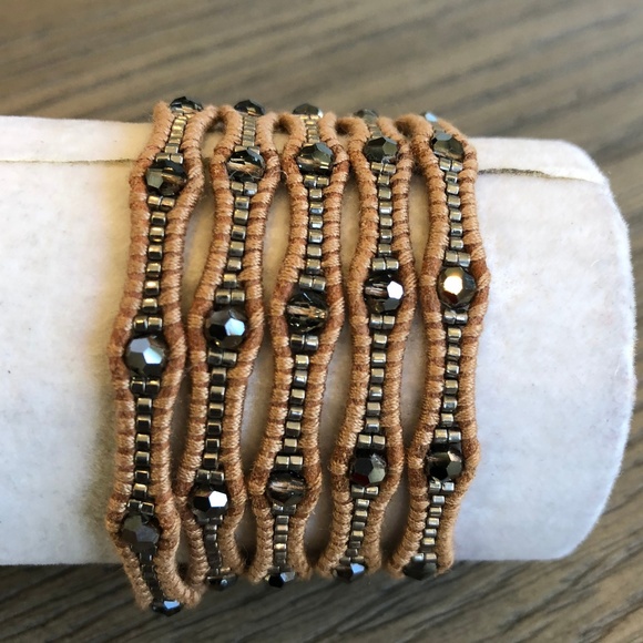 New Auth Chan Luu Silver Night Five Wrap Bracelet - Picture 1 of 6